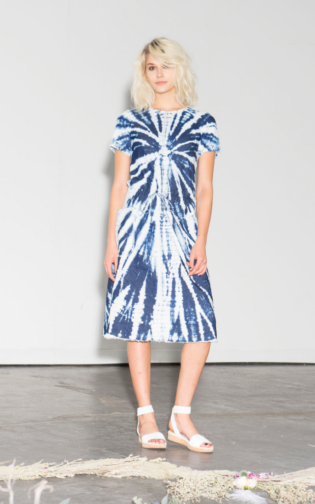 Tie-dye was all over the catwalk at the spring 2016 runway shows, including Raquel Allegra’s. 