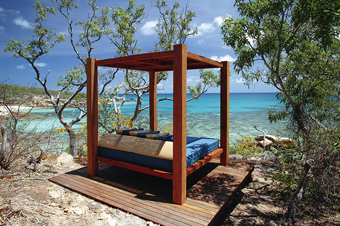 Lizard Island sits within a national park on the Great Barrier Reef.