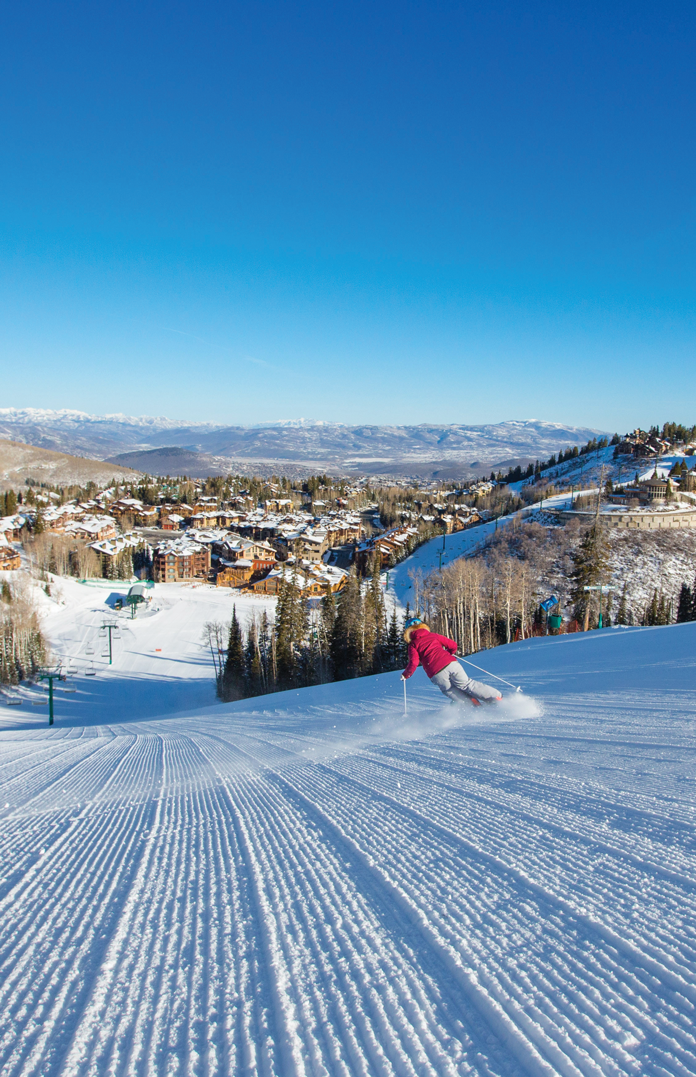 Deer Valley is a skiier’s paradise—no snowboarders allowed.