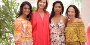 event co-chairs Sapna Shah Kate Benett Sue Mackey and Maya Frey