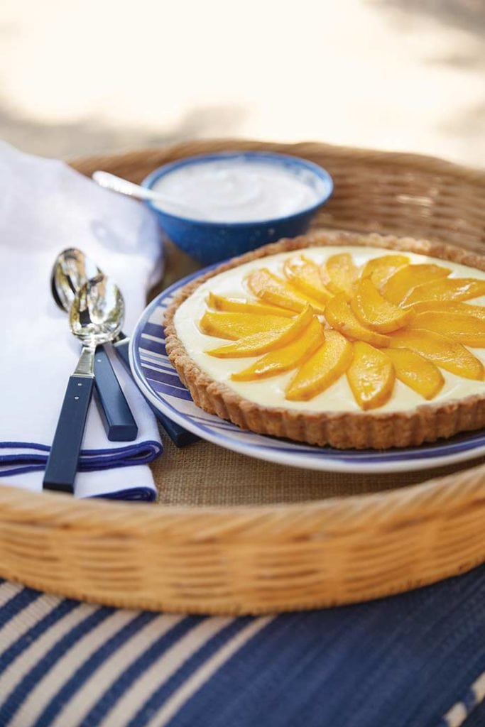 Fresh mango tart