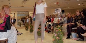 model on runway