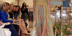 model on runway