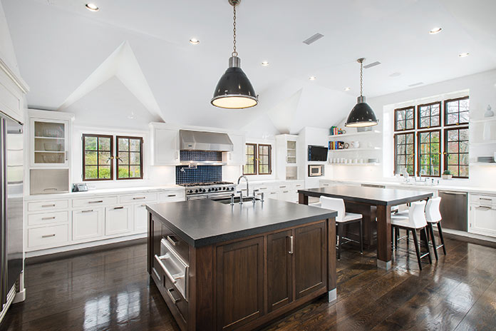 The kitchen i.s ideal for entertaining