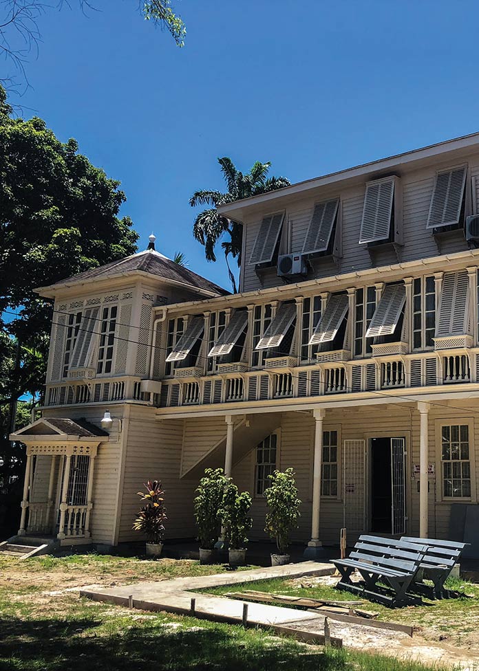 Colonial Style building in Georgetown, Guyana 
