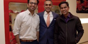 Image of Dr. Lakshay Goel, ONSF Board President Dr. Paul Sethi and Dr. Ardind Kumar
