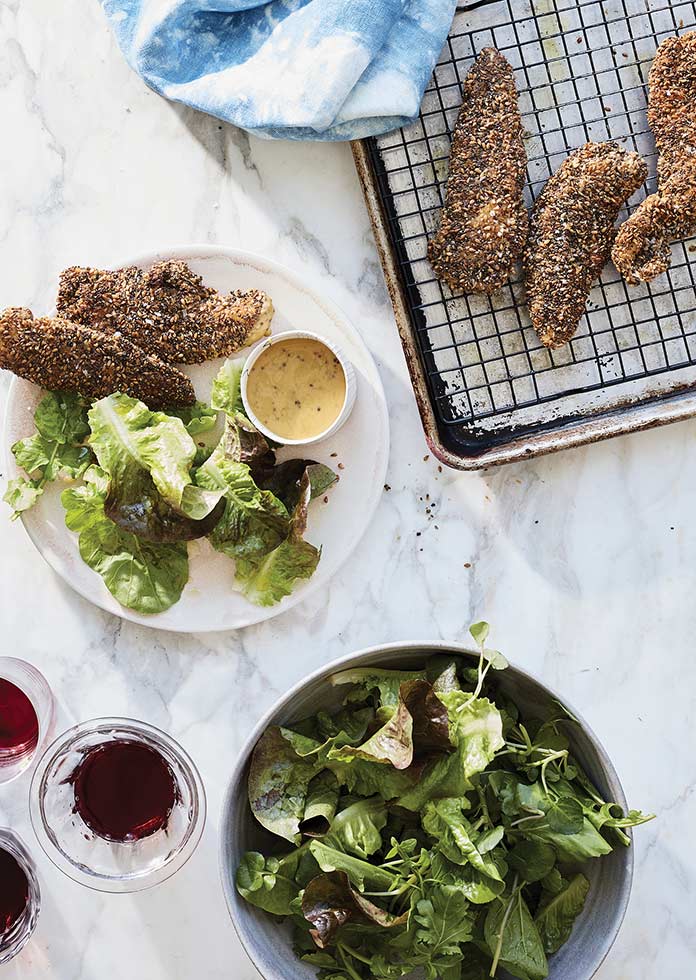 Chia + Flax Chicken Tenders from Well + Good